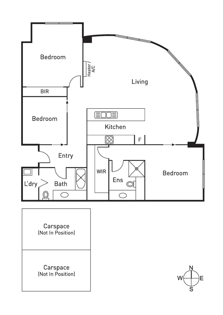 Floorplan of Homely apartment listing, 506/220 Commercial Road, Prahran VIC 3181