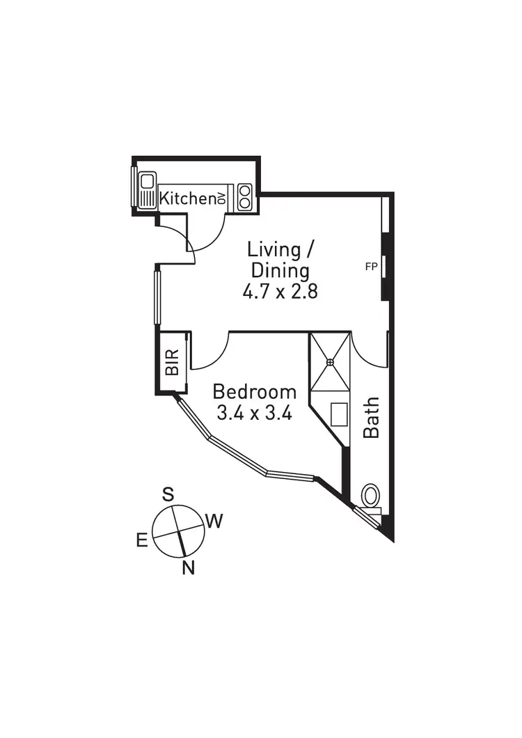 Floorplan of Homely apartment listing, 14/73 Alexandra Avenue, South Yarra VIC 3141