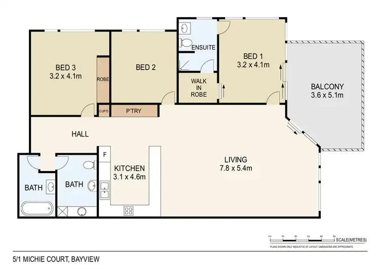 Floorplan of Homely unit listing, 5/1 Michie Court, Bayview NT 820