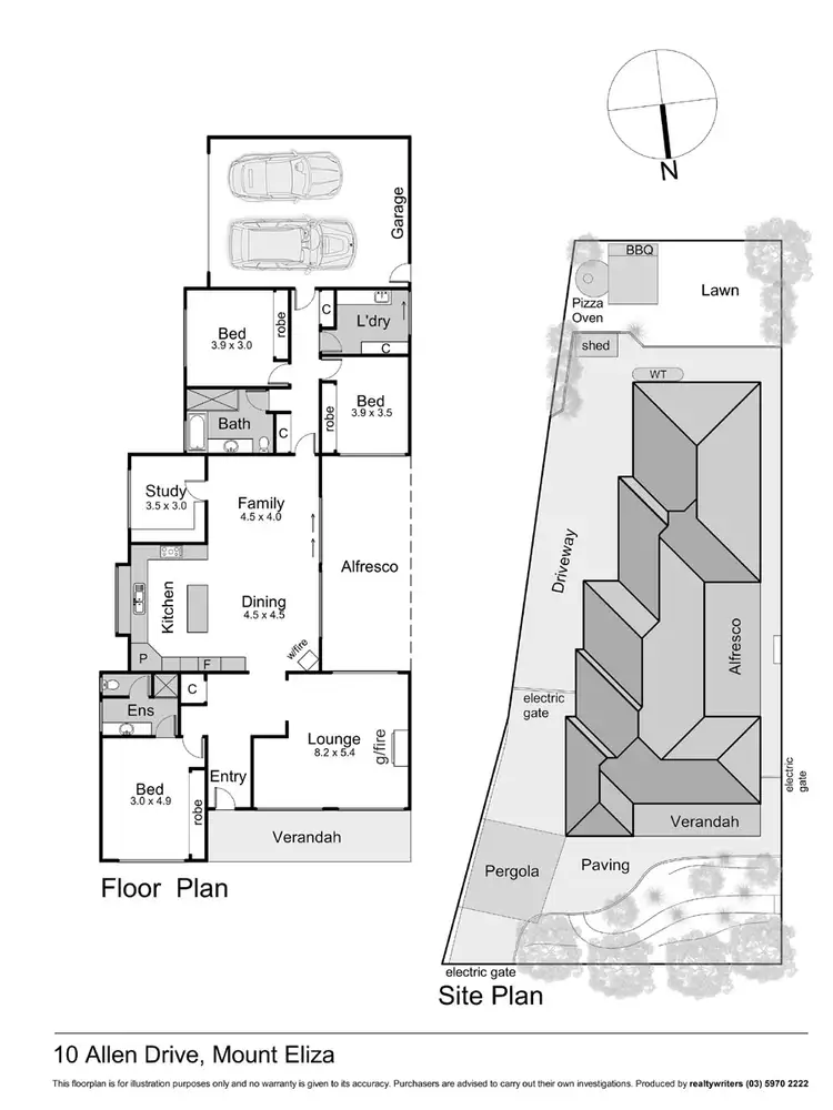 Floorplan of Homely house listing, 10 Allen Drive, Mount Eliza VIC 3930