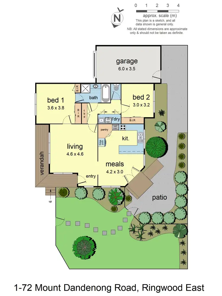 Floorplan of Homely unit listing, 1/72 Mt Dandenong Road, Ringwood East VIC 3135