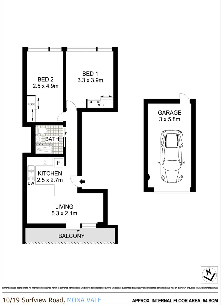 Floorplan of Homely apartment listing, 10/19 Surfview Road, Mona Vale NSW 2103