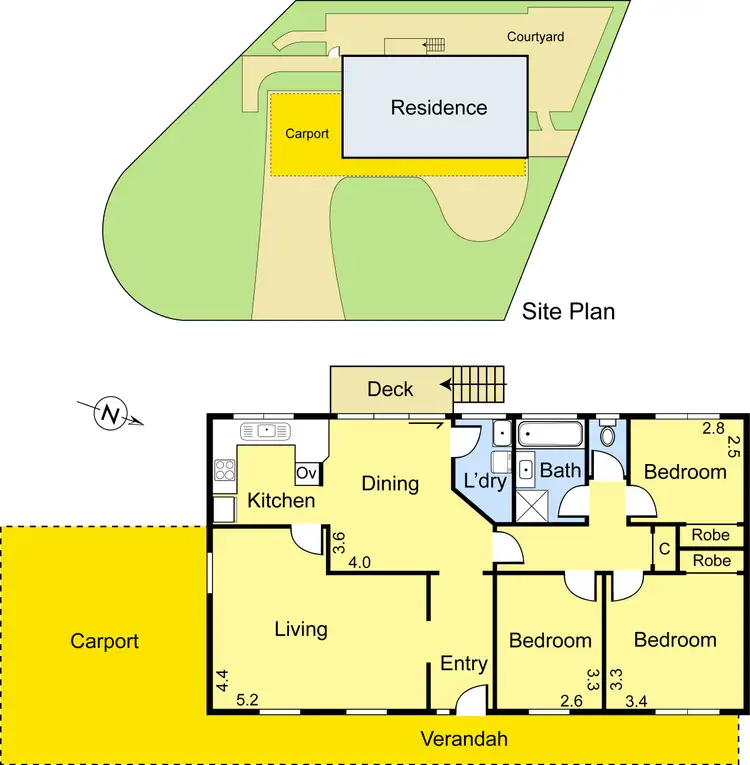 Floorplan of Homely house listing, 100 Reichelt Avenue, Montmorency VIC 3094