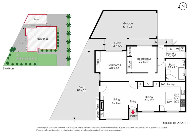 Floorplan of Homely unit listing, 1/116 Boldrewood Parade, Reservoir VIC 3073