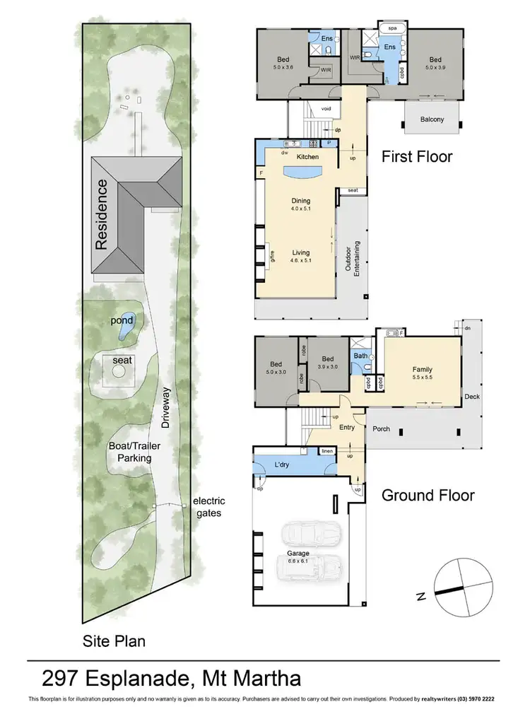 Floorplan of Homely house listing, 297 Esplanade, Mount Martha VIC 3934