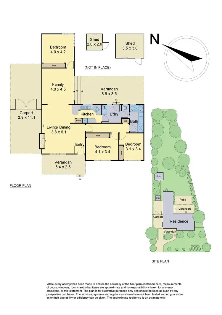 Floorplan of Homely house listing, 65 Buena Vista Drive, Montmorency VIC 3094