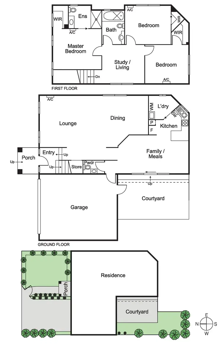Floorplan of Homely townhouse listing, 1/6 McKinnon Road, Mckinnon VIC 3204