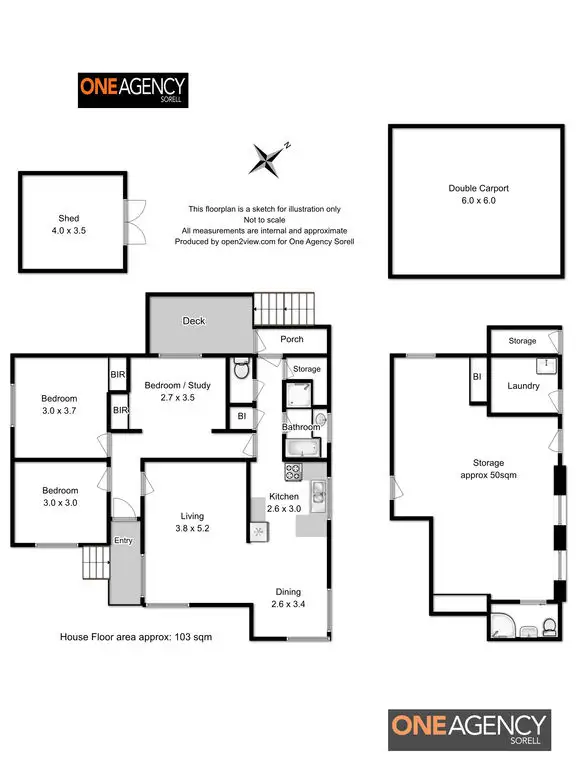 Floorplan of Homely house listing, 6 Lucinda Parade, Lutana TAS 7009