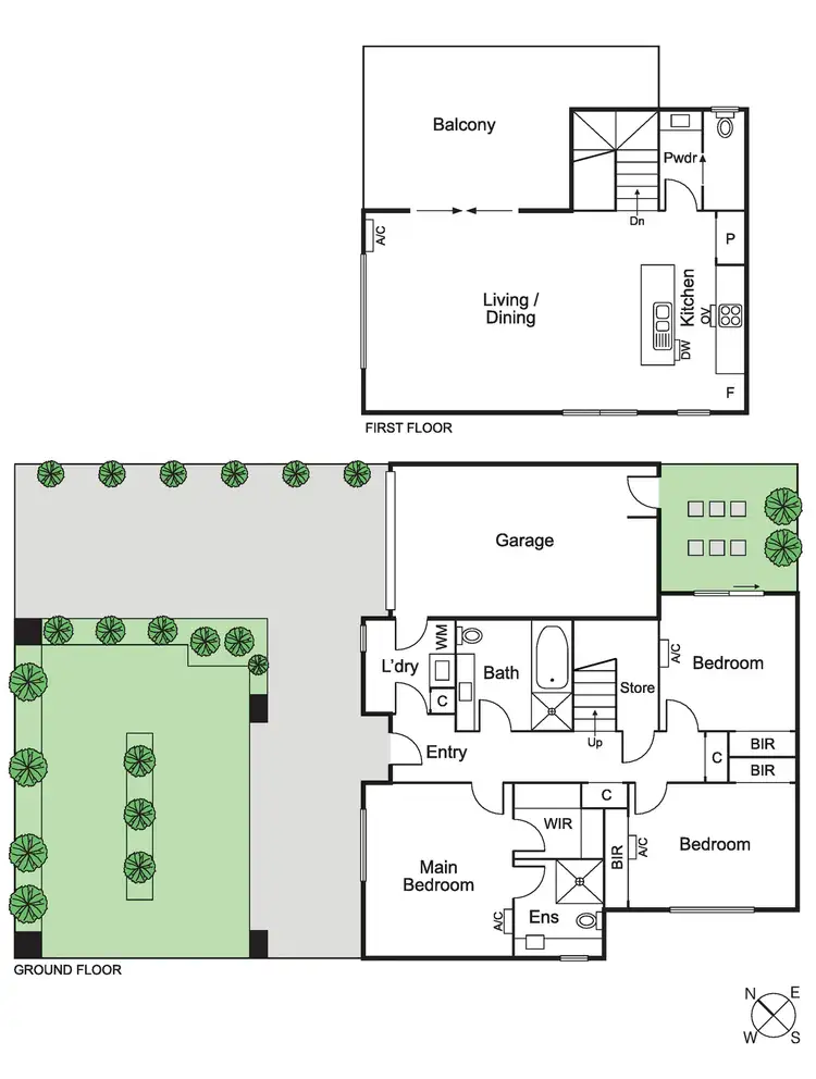 Floorplan of Homely townhouse listing, 1/4 Prince Edward Avenue, Mckinnon VIC 3204