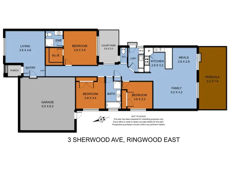 Floorplan of Homely unit listing, 3 Sherwood Avenue, Ringwood East VIC 3135