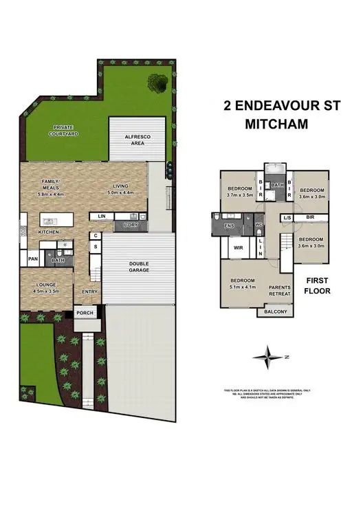 Floorplan of Homely house listing, 2 Endeavour Street, Mitcham VIC 3132
