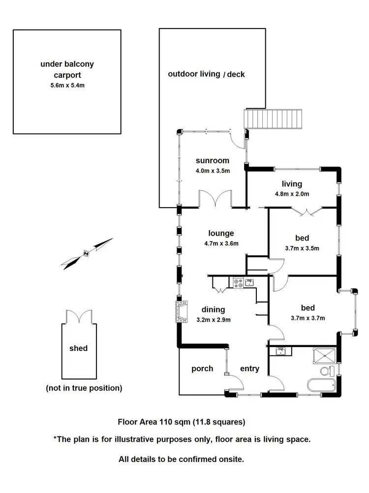 Floorplan of Homely house listing, 1 Priors Lane, Belgrave VIC 3160