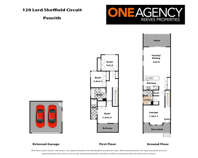 Floorplan of Homely terrace listing, 120 Lord Sheffield Circuit, Penrith NSW 2750