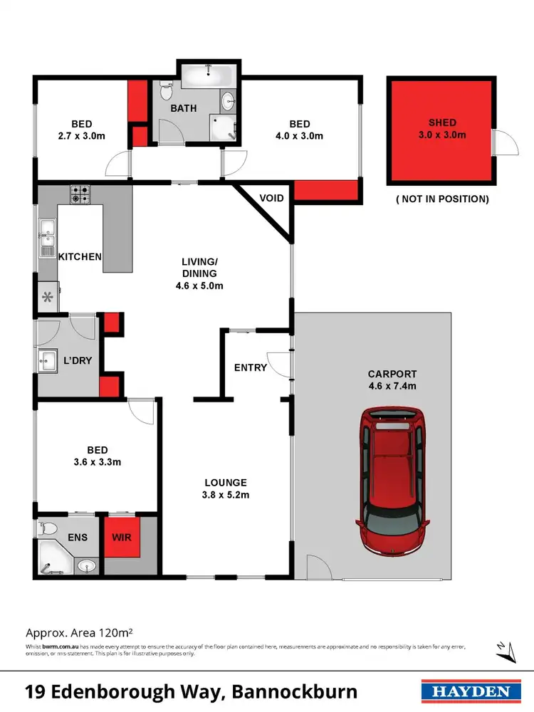 Floorplan of Homely house listing, 19 Edenborough Way, Bannockburn VIC 3331
