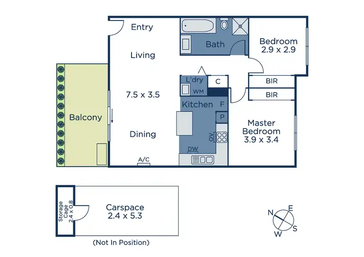Floorplan of Homely apartment listing, 5/21 King Street, Bayswater VIC 3153