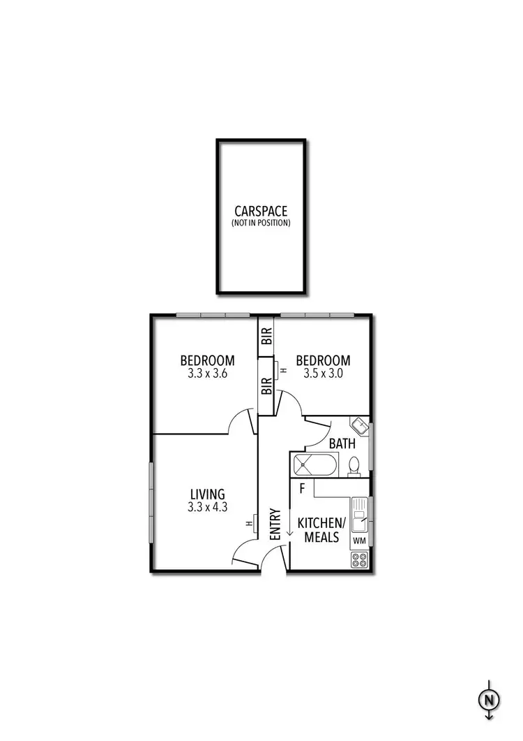 Floorplan of Homely apartment listing, 4/44 Gourlay  Street, St Kilda East VIC 3183