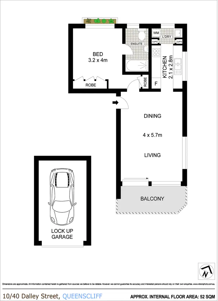 Floorplan of Homely apartment listing, 10/40 Dalley Street, Queenscliff NSW 2096