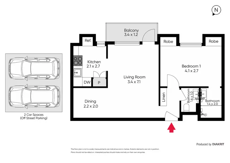 Floorplan of Homely apartment listing, 32/3 Alfred Square, St Kilda VIC 3182