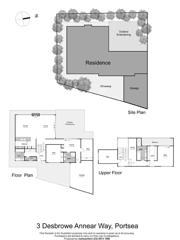 Floorplan of Homely house listing, 3 Desbrowe Annear Way, Portsea VIC 3944