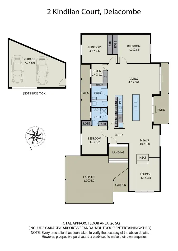 Floorplan of Homely house listing, 2 Kindilan Court, Delacombe VIC 3356