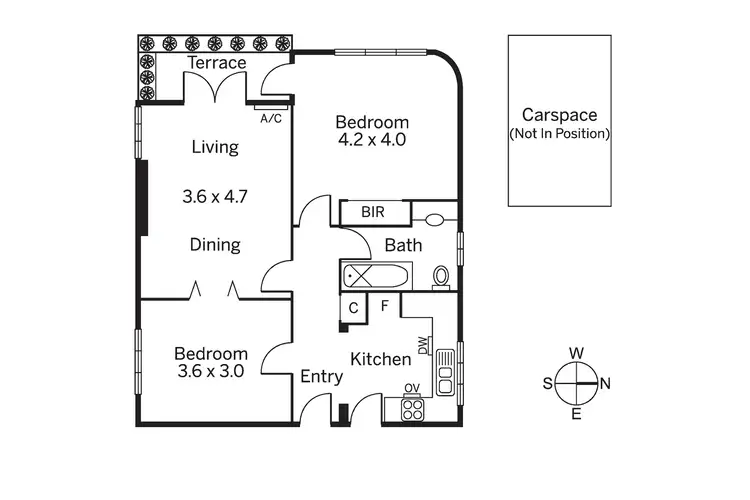Floorplan of Homely apartment listing, 1/120 Caroline Street, South Yarra VIC 3141