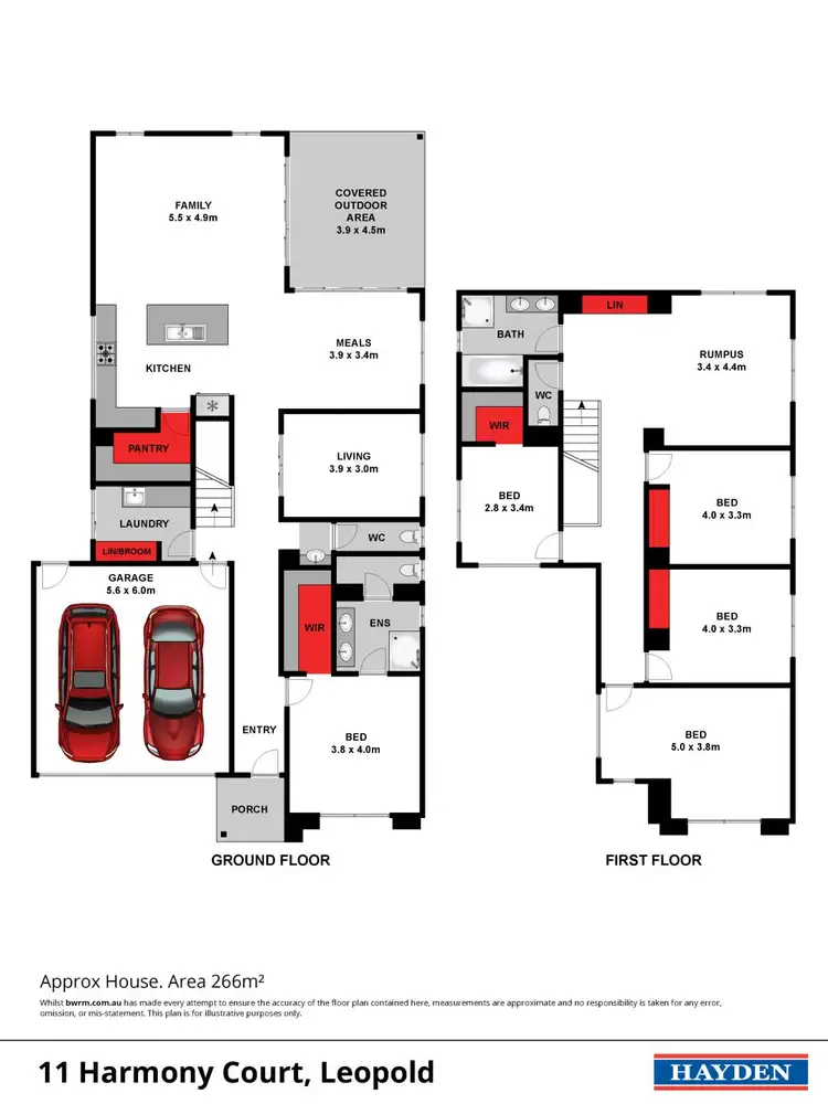 Floorplan of Homely house listing, 11 Harmony Court, Leopold VIC 3224