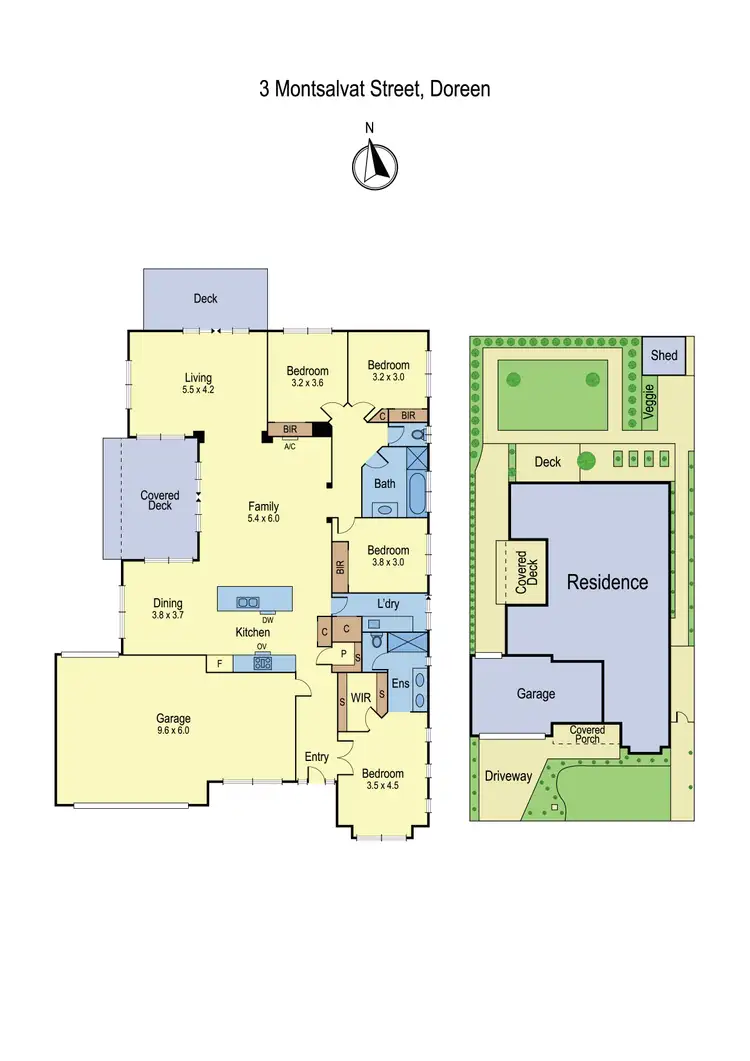 Floorplan of Homely house listing, 3 Montsalvat Street, Doreen VIC 3754