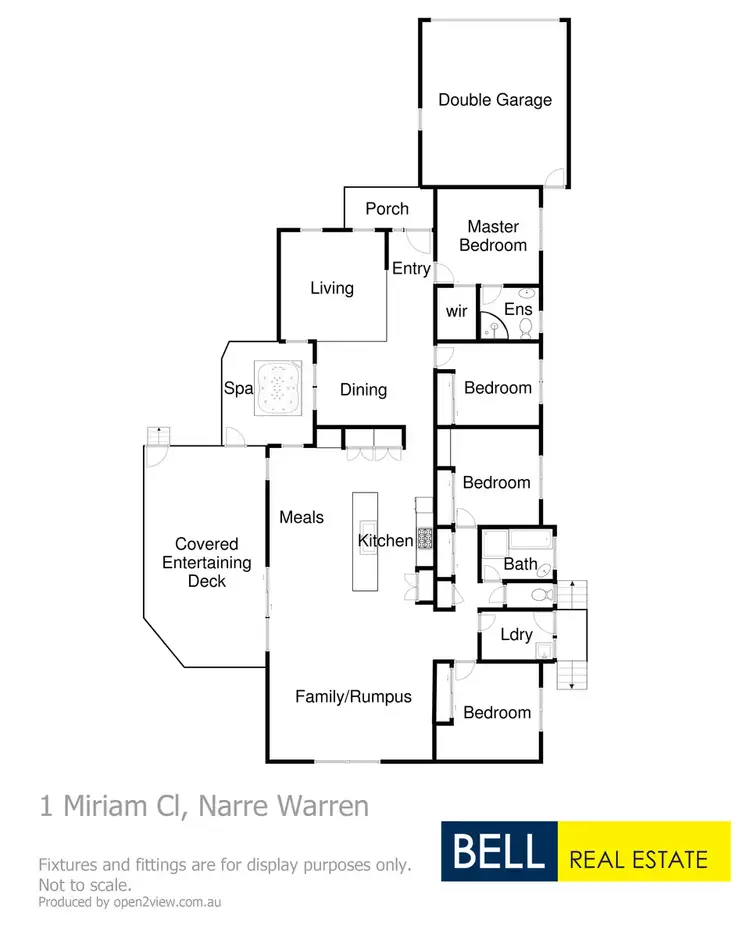 Floorplan of Homely house listing, 1 Miriam Close, Narre Warren VIC 3805