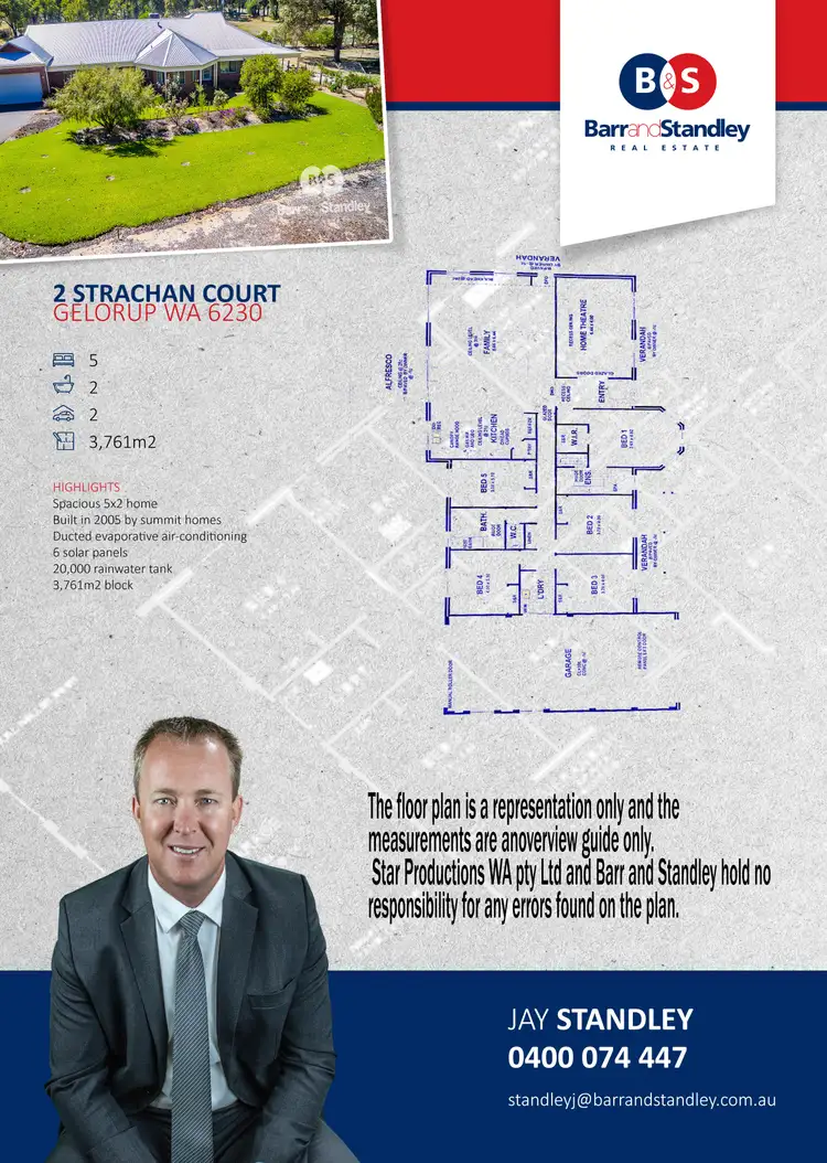 Floorplan of Homely house listing, 2 Strachan Court, Gelorup WA 6230