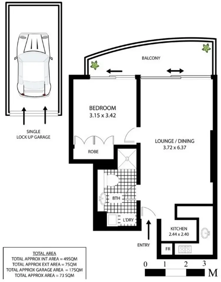 Floorplan of Homely apartment listing, 2004/1 Sergeants Lane, St Leonards NSW 2065