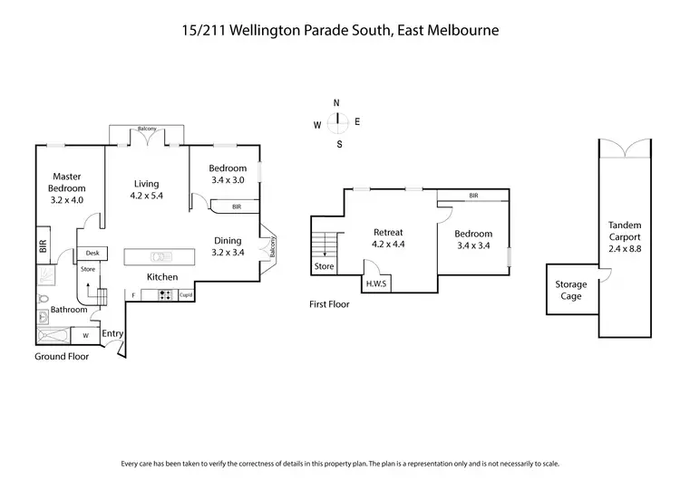 Floorplan of Homely apartment listing, 15/211 Wellington Parade South, East Melbourne VIC 3002
