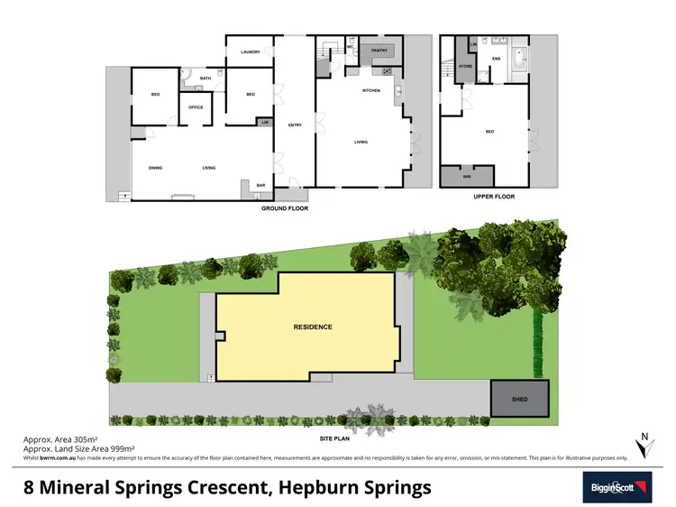 Floorplan of Homely house listing, 8 Mineral Springs Crescent, Hepburn Springs VIC 3461