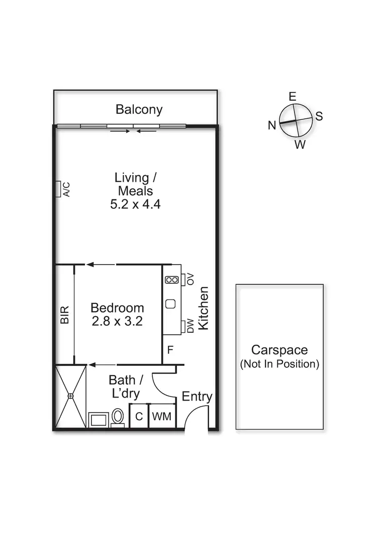 Floorplan of Homely apartment listing, 306/270 High Street, Prahran VIC 3181