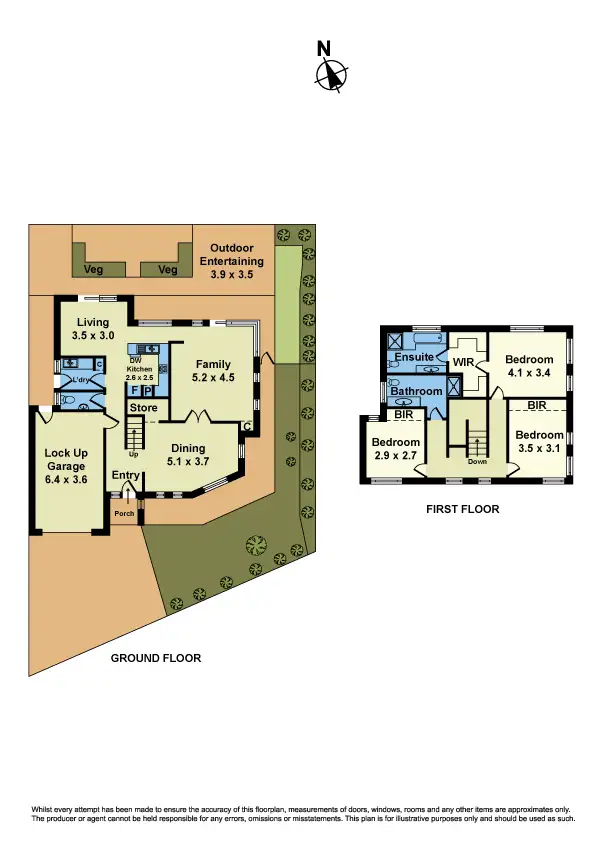 Floorplan of Homely house listing, 13 Central Avenue, Seaholme VIC 3018