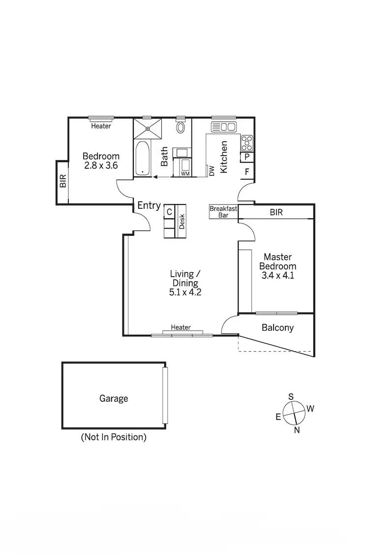Floorplan of Homely apartment listing, 4/696 Orrong Road, Toorak VIC 3142