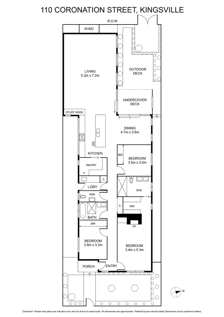 Floorplan of Homely house listing, 110 Coronation Street, Kingsville VIC 3012