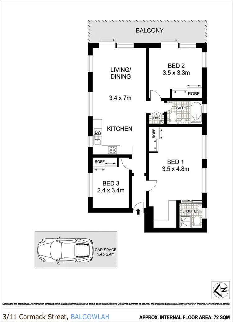 Floorplan of Homely apartment listing, 3/11 Cormack Street, Balgowlah NSW 2093