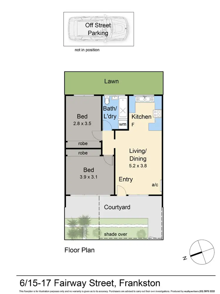 Floorplan of Homely unit listing, 6/15-17 Fairway Street, Frankston VIC 3199