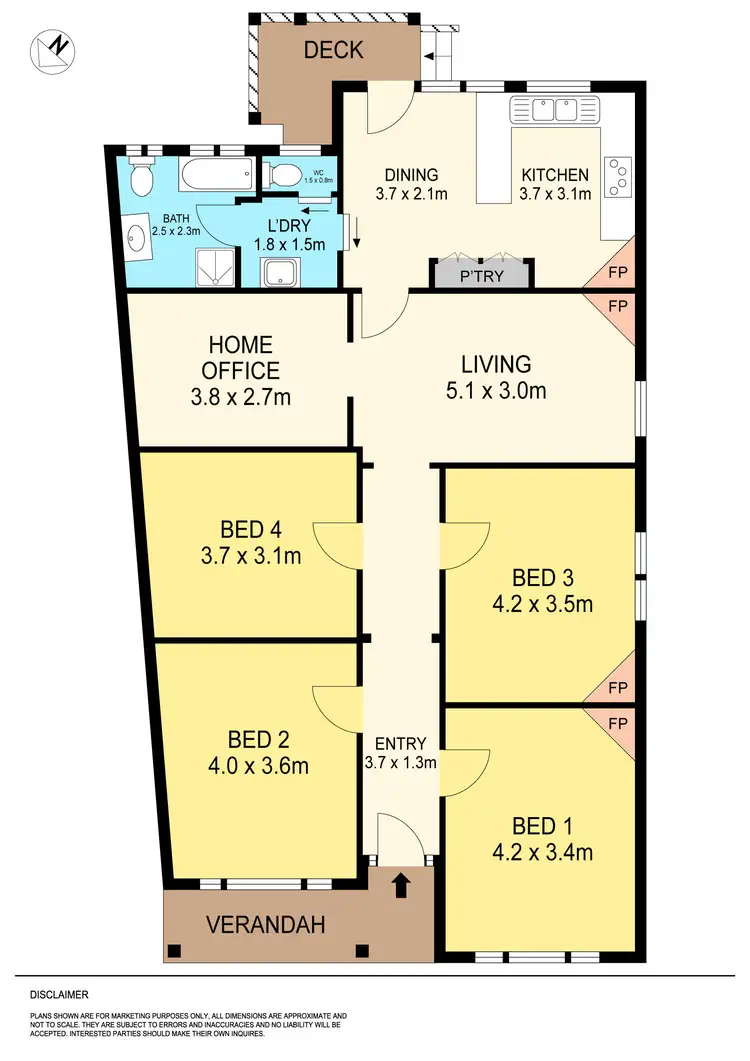 Floorplan of Homely house listing, 105 Humffray Street South, Bakery Hill VIC 3350