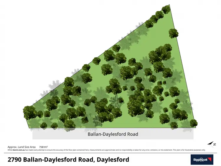 Floorplan of Homely land listing, 2790 Ballan-Daylesford Road, Daylesford VIC 3460
