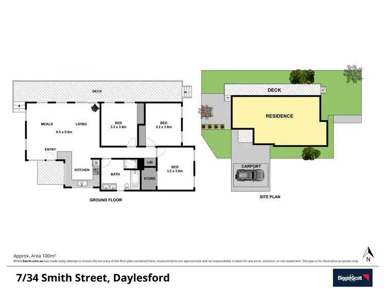 Floorplan of Homely townhouse listing, 7/34 Smith Street, Daylesford VIC 3460