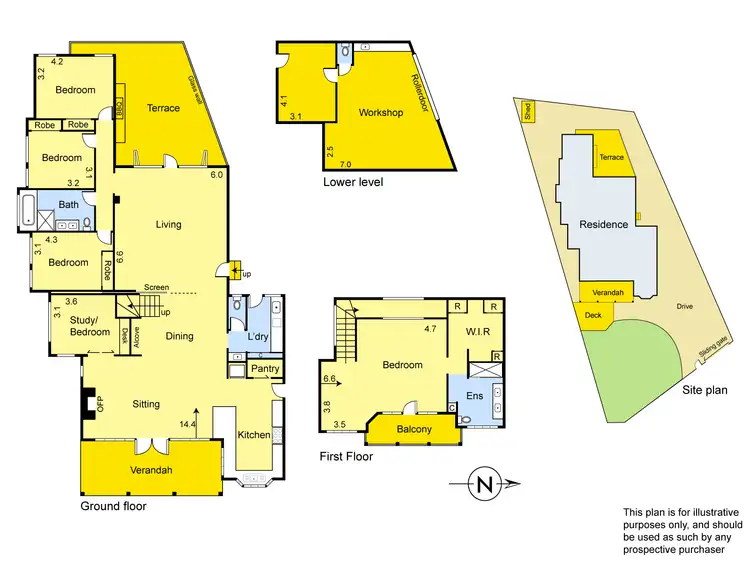 Floorplan of Homely house listing, 1 Ironbark Road, Diamond Creek VIC 3089