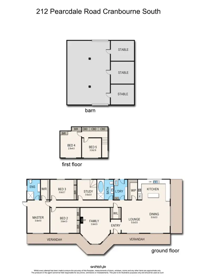 Floorplan of Homely rural property listing, 212 Pearcedale Road, Cranbourne South VIC 3977