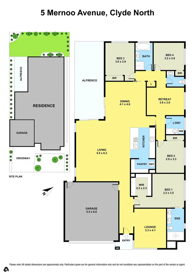 Floorplan of Homely house listing, 5 Mernoo Avenue, Clyde North VIC 3978