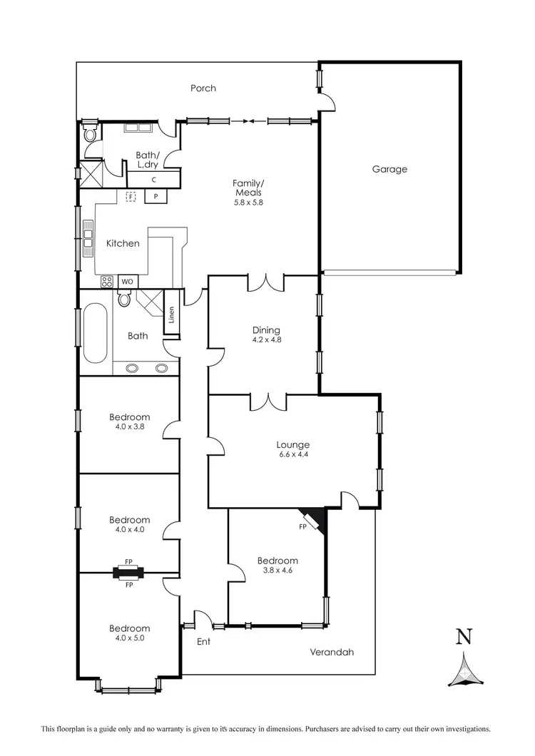 Floorplan of Homely house listing, 7 Crisp Street, Hampton VIC 3188