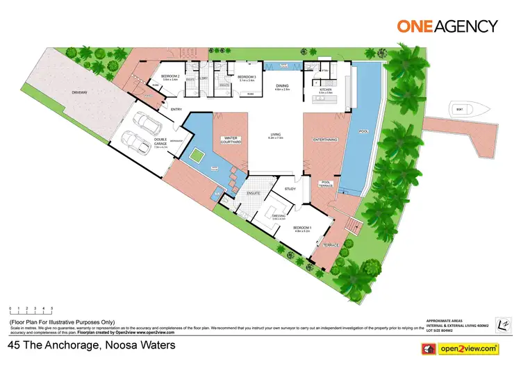 Floorplan of Homely house listing, 45 The Anchorage, Noosa Waters QLD 4566