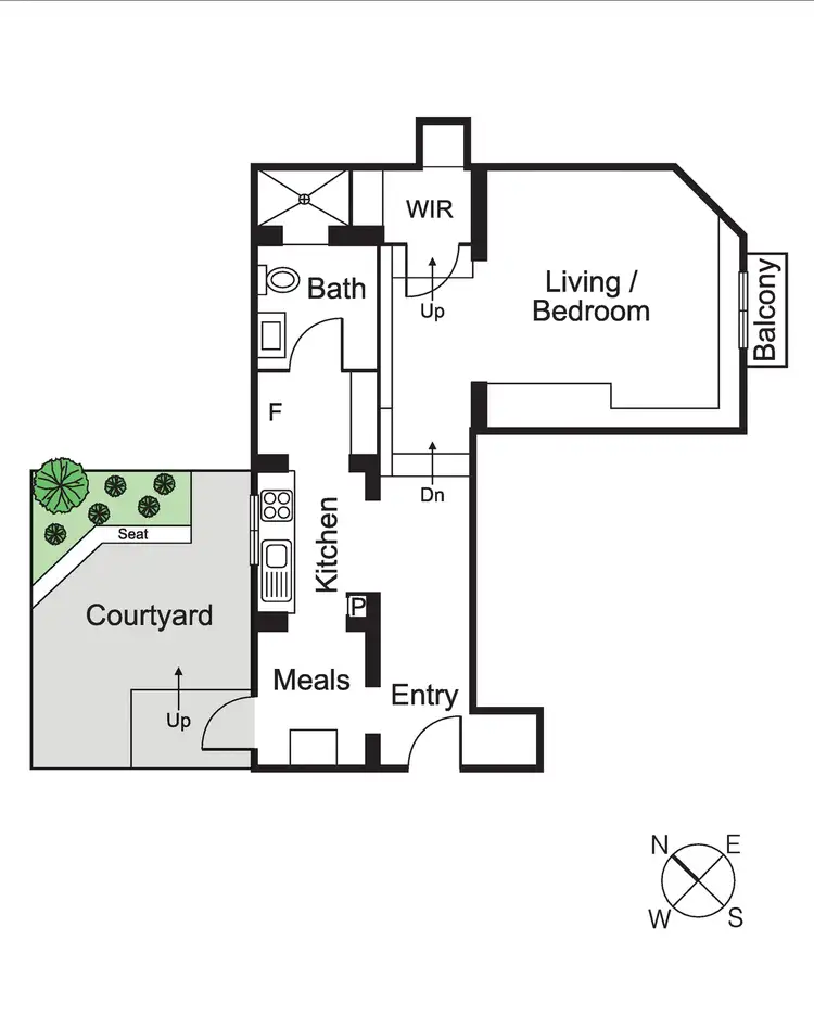 Floorplan of Homely apartment listing, 18/33 Grey Street, St Kilda VIC 3182