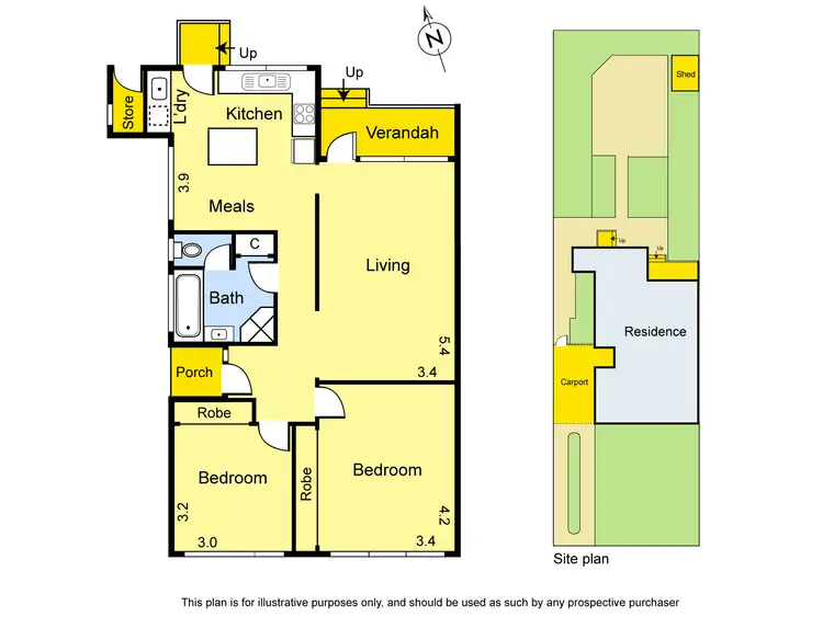 Floorplan of Homely unit listing, 13 Darren Avenue, Bundoora VIC 3083