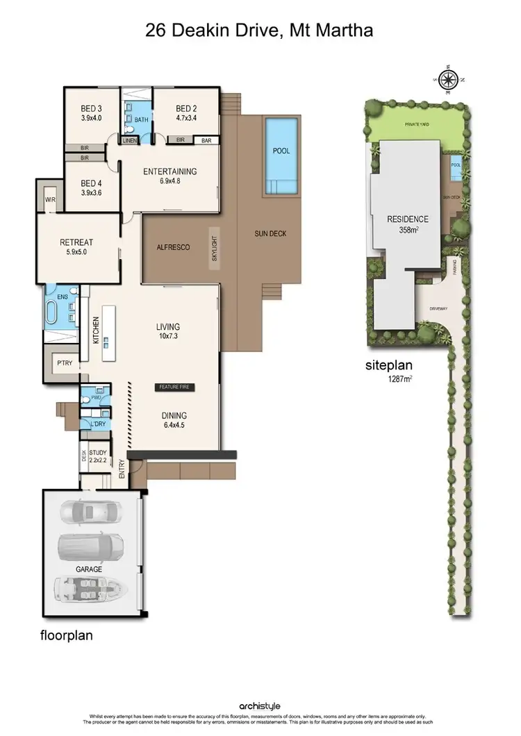 Floorplan of Homely house listing, 26 Deakin Drive, Mount Martha VIC 3934