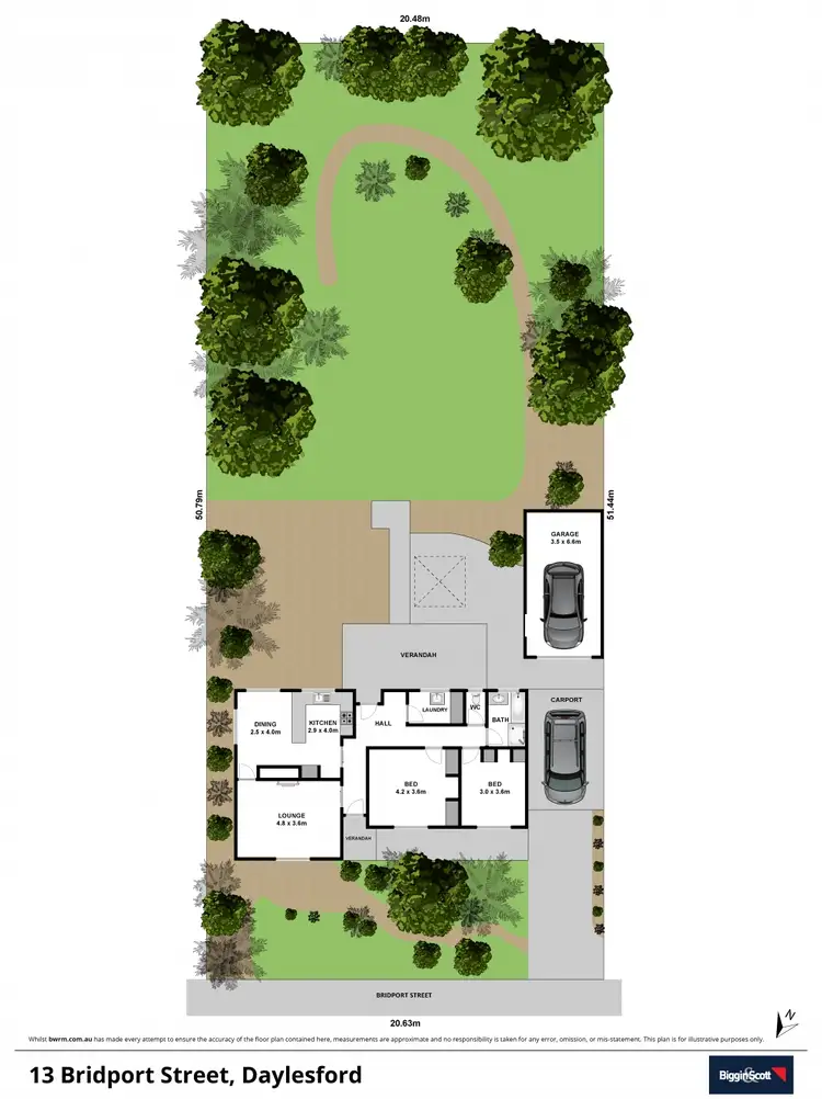 Floorplan of Homely house listing, 13 Bridport Street, Daylesford VIC 3460